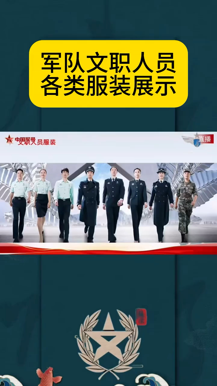军队文职人员各类服装展示 从常服到作训服的全面解析